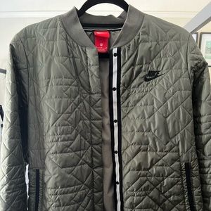 Nike quilted bomber jacket